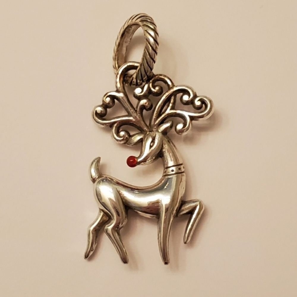 Brighton Red Nose Reindeer Holiday Charm